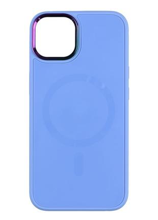 Чехол TPU Foggy with Magsafe Apple Iphone 14 Blue