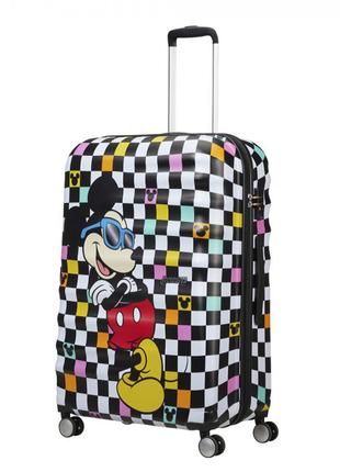 Детский чемодан из abs пластика Mickey Check American Touriste...