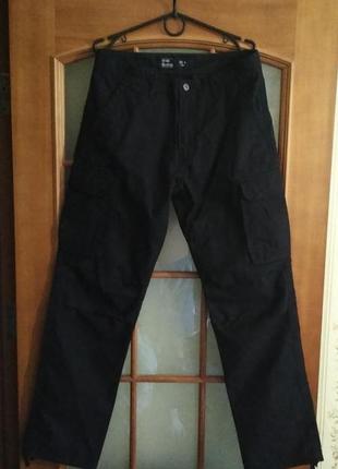 Мужские карго брюки штаны vintage industries (m-l) на утяжках