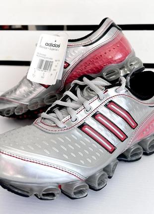 Оригинал! серебристые кроссовки для бега adidas bounce+superna...