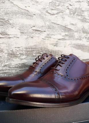 Мужские коричневые туфли из натуральной кожи сенсор украина