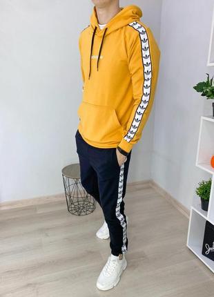 Спортивный костюм мужской adidas лампас весна\осень двухнитка,...