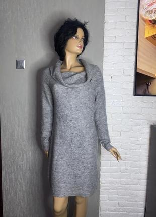 Теплое вязаное платье с воротником хомутом yessica от c&amp;a,...
