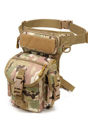 Тактическая сумка на бедро военная сумка на ногу мультикам
