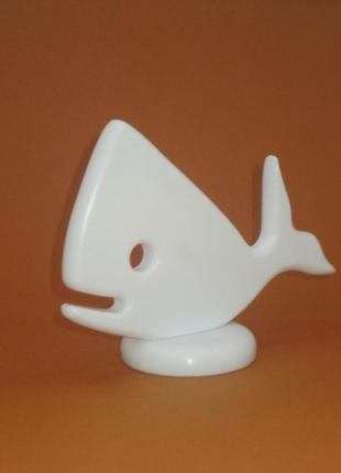 Фигурка, статуэтка "кит", (ручная работа) искусственный камень