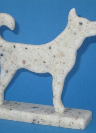 Фигурка, статуэтка собака (ручная работа) искусственный камень