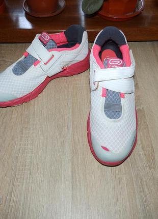 Кроссовки беговые kalenji eliofeet running shoes(pink, white)