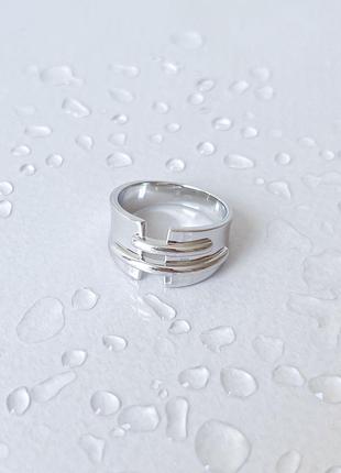 Серебряное кольцо с без камней, вес изделия 7,69 гр (2143970) ...