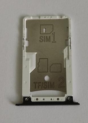 Держатель SIM-карты (Лоток) и карты памяти Xiaomi Redmi Note 4 че