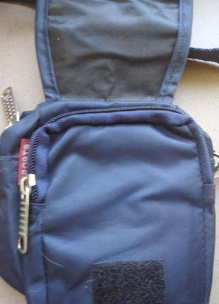 Классная мини сумочка с множеством карманов унисекс 12см на 10см