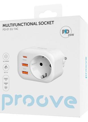 Многофункциональная Розетка Proove Multifunctional Socket PD-01 E