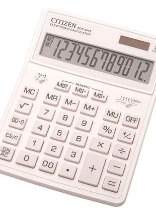 Калькулятор SDC444XRWHE-white 12розр. ТМ CITIZEN