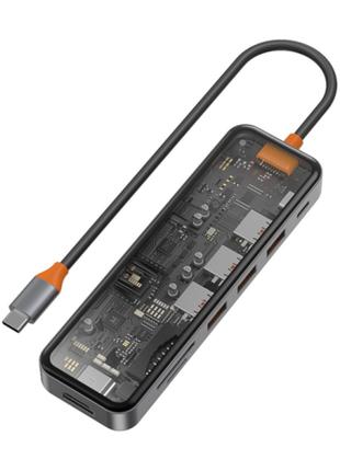 Хаб HUB USB C 7 in 1 — WiWU Cyber CB007