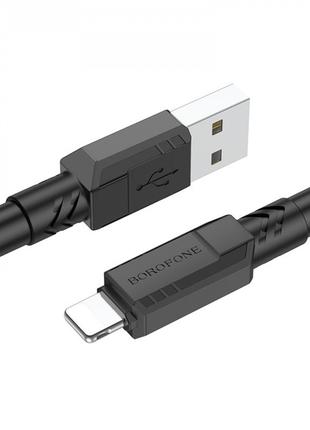 Кабель usb Borofone BX81 Goodway Lightning — Black от магазина...