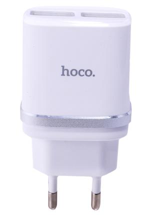 ЗЗП Hoco — C12 Smart 2 USB 2.4 A — White