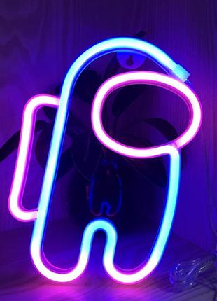 Ночной светильник Neon Amazing — Ночник Among Us Blue