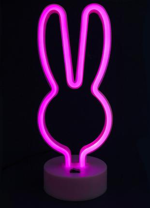Ночной светильник Neon lamp series — Ночник Bunny Pink