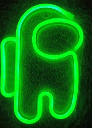 Ночной светильник Neon Amazing — Ночник Among Us Green