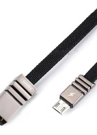 Кабель usb Remax (RC-081m) Weave Micro USB Cable (1m) — Black