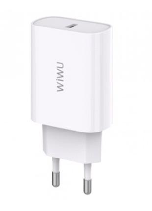 СЗУ Home Charger | 20W | PD | QC3.0 — WiWU Wi-U001 — White