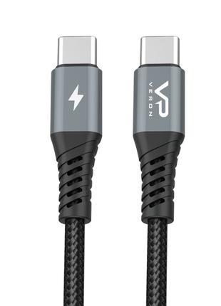 Кабель usb Veron C09s Type C to Type C usb cable 25 cm. 20W