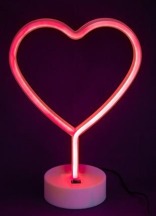 Ночной светильник Neon lamp series — Ночник Heart Red