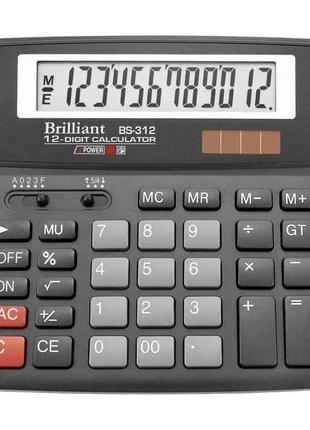 Калькулятор BS-312 12р., 2-пит ТМ BRILLIANT