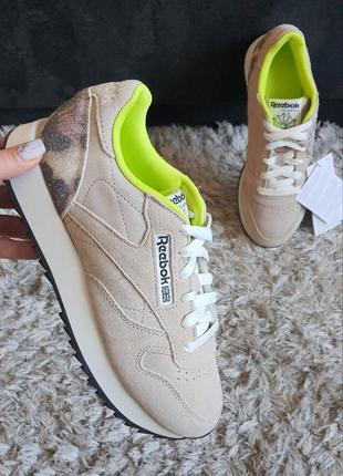 Оригінал. reebok classic leather ripple beige gx5096 нат.замша...