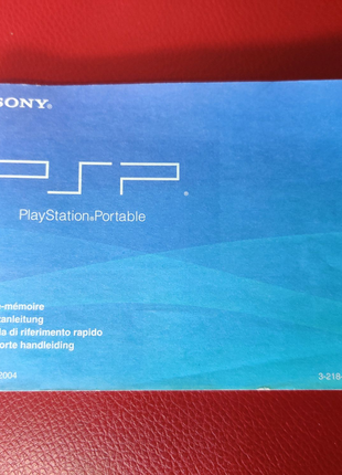 Мануал / инструкция для Sony PSP-2004 оригинал в коллекцию