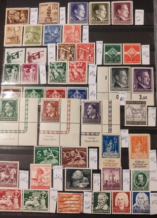 Поштові марки Германии третий рейх.