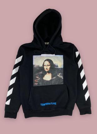 Худи кофта от off white temperature из моно лиза