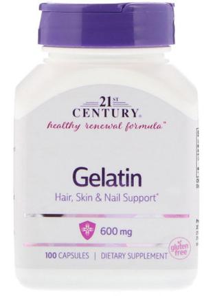 Витаминно-минеральный комплекс 21st Century Желатин, Gelatin, ...