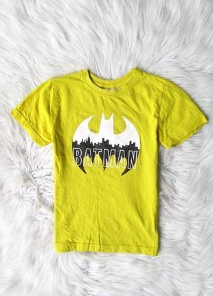 Желтая хлопковая футболка бетмен batman dc comics primark
