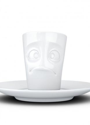 Чашка с блюдцем для эспрессо Tassen "задумчивый" (80 мл) фарфор