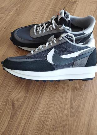 Кроссовки nike ld waffle sacai black original