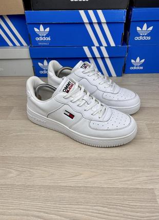 Кроссовки tommy hilfiger jeans basket мужские белые 44р.