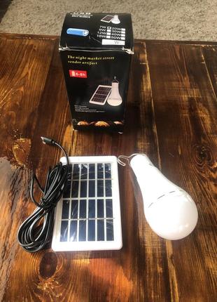 Продам лампочку на акумуляторі з сонячною панною для заряджання