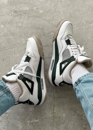 Air jordan 4 white og green