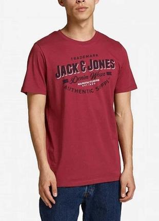 Чоловіча бавовняна футболка  jack&amp;jones essentials  оригінал