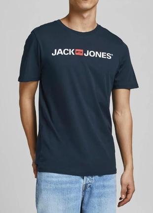 Чоловіча бавовняна футболка  jack&amp;jones essentials  оригінал