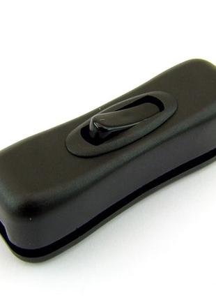 Клавішний перемикач для бра KCD5-304, чорний