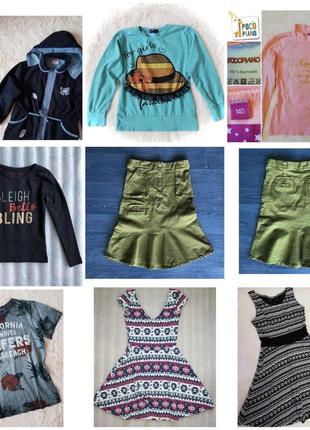 Пакет одежды для девочки 10 лет, размер 140, цена за все