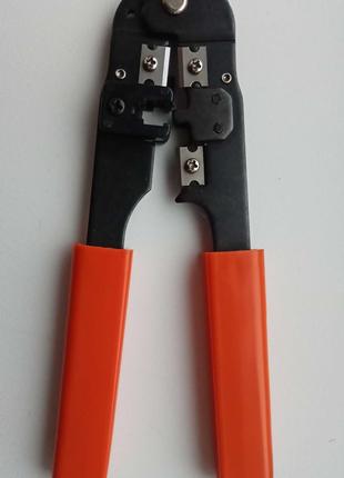 Клещи инструмент для обжима витой пары кабеля RJ11 / RJ12