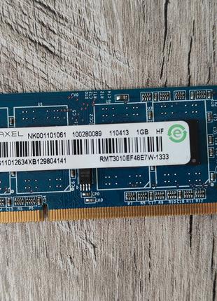 Память озу для ноутбука Ramaxel 1 Гб DDR3 PC3-10600