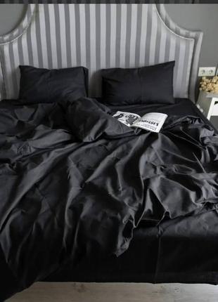 Черное постельное белье