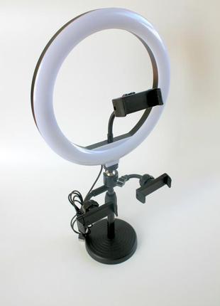 Светодиодная кольцевая лампа с 3 держателями для аксессуаров