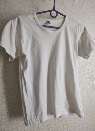 Женская белая футболка 100 % хлопок