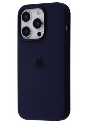 Чехол Silicone Case Full iPhone 14 Pro Max midnight blue