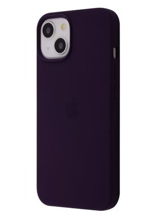 Чехол Silicone Case Full iPhone 14 elderberry