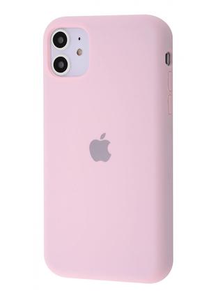 Чехол Silicone Case Full iPhone 11 chalk pink